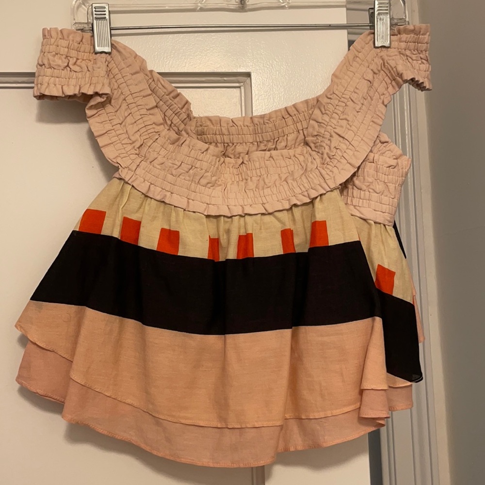 Off the shoulder crop top